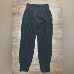 ATHLETA Salutation High Rise Black Jogger Pants Size S Activewear
